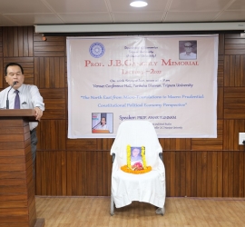 Prof. J.B Ganguly Memorial Lecture 